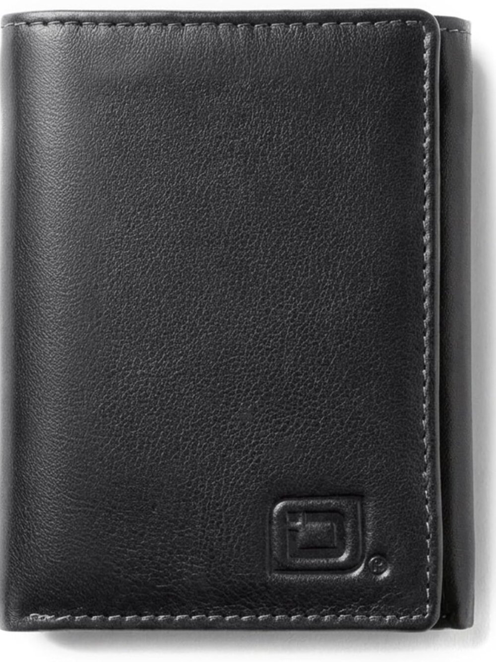 Men's Leather Trifold Wallet - RFID Blocking, Black, Gift Box Included, Stylish